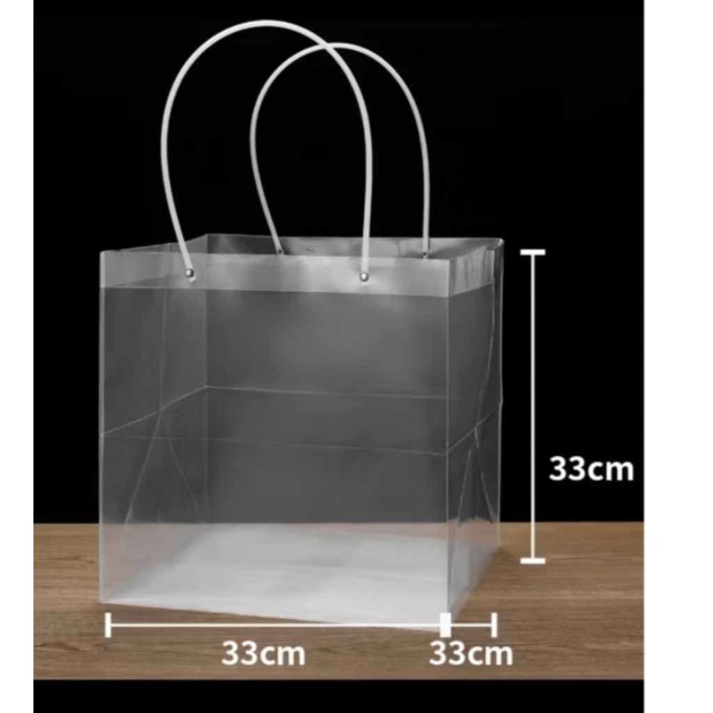 5 Túi nhựa mika(31*31*30cm) túi hoa, túi nhựa, túi quà tặng, túi đựng quà tote