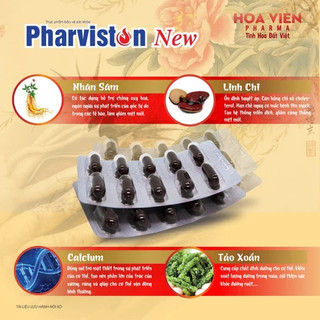 Viên Uống bồi Bổ Sức Khoẻ Pharviston New - Tăng Cường Sức Đề Kháng, Giảm Mệt Mỏi.
