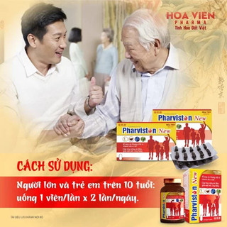 Viên Uống bồi Bổ Sức Khoẻ Pharviston New - Tăng Cường Sức Đề Kháng, Giảm Mệt Mỏi.