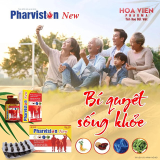 Viên Uống bồi Bổ Sức Khoẻ Pharviston New - Tăng Cường Sức Đề Kháng, Giảm Mệt Mỏi.