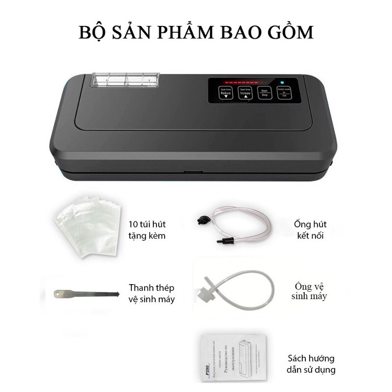 Máy hút chân không ShineYe P290A P290 Không kén túi - Thao tác đơn giản, hút ướt khô, không kén túi, lực hút mạnh