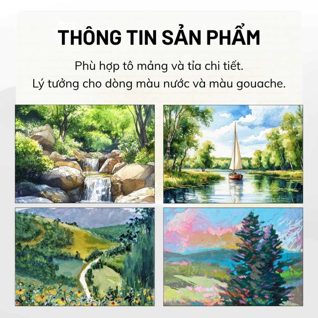 [Hỏa tốc HCM] [Hỏa tốc HCM] Cọ Tỉa Đầu Tròn Passion Vẽ Màu Nước Hạng Họa Sĩ Cao Cấp