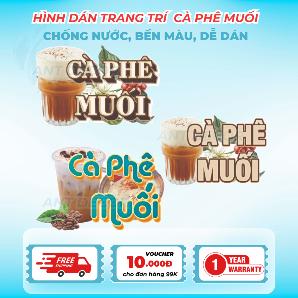 Decal Cà Phê Muối – Tem Nhãn Đẹp, Bám Mực Tốt, Dán Mọi Bề Mặt