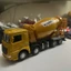 Đồ chơi mô hình xe trộn bê tông đầu hợp kim, thùng xoay 360 độ, chạy cót, kích thước lớn toys