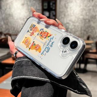 Ốp Lưng iPhone Bé Sao Viền Thẳng Trong Suốt, Chống Sốc, Bảo Vệ Camera iP X/XS/11/12/13/14/15/16/17/Plus/Pro/Max/Air/Noel