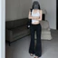 Quần Nỉ Xám Tiêu Nữ ỐNG LOE Cạp Chun Ôm Đùi Quần Nỉ Loe 2 Da Nữ BIGSIZE Nâng Mông Siêu Tôn Dáng BEU