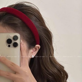 Bờm Tóc Nhung Băng Đô Cài Tóc Nữ Chồi Accessories Bờm Nhung Cài Tóc Tết Y349