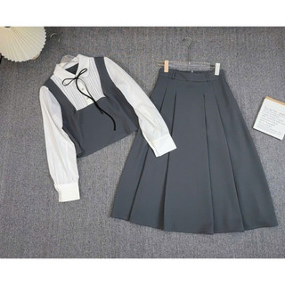 Áo crop cổ nơ xinh xắn