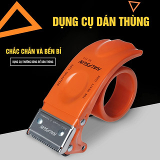 Dao cắt băng dính cầm tay, dụng cụ đa năng có răng sắt chắc chắn, máy cắt băng keo tự động tiện lợi
