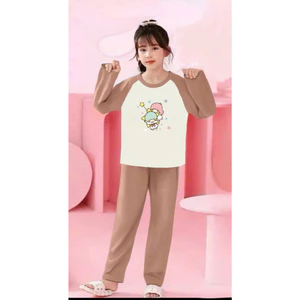 🌸 BỘ ĐỒ BÉ GÁI DÀI TAY – HÌNH CỰC ĐÁNG YÊU 🐱💕 DS221