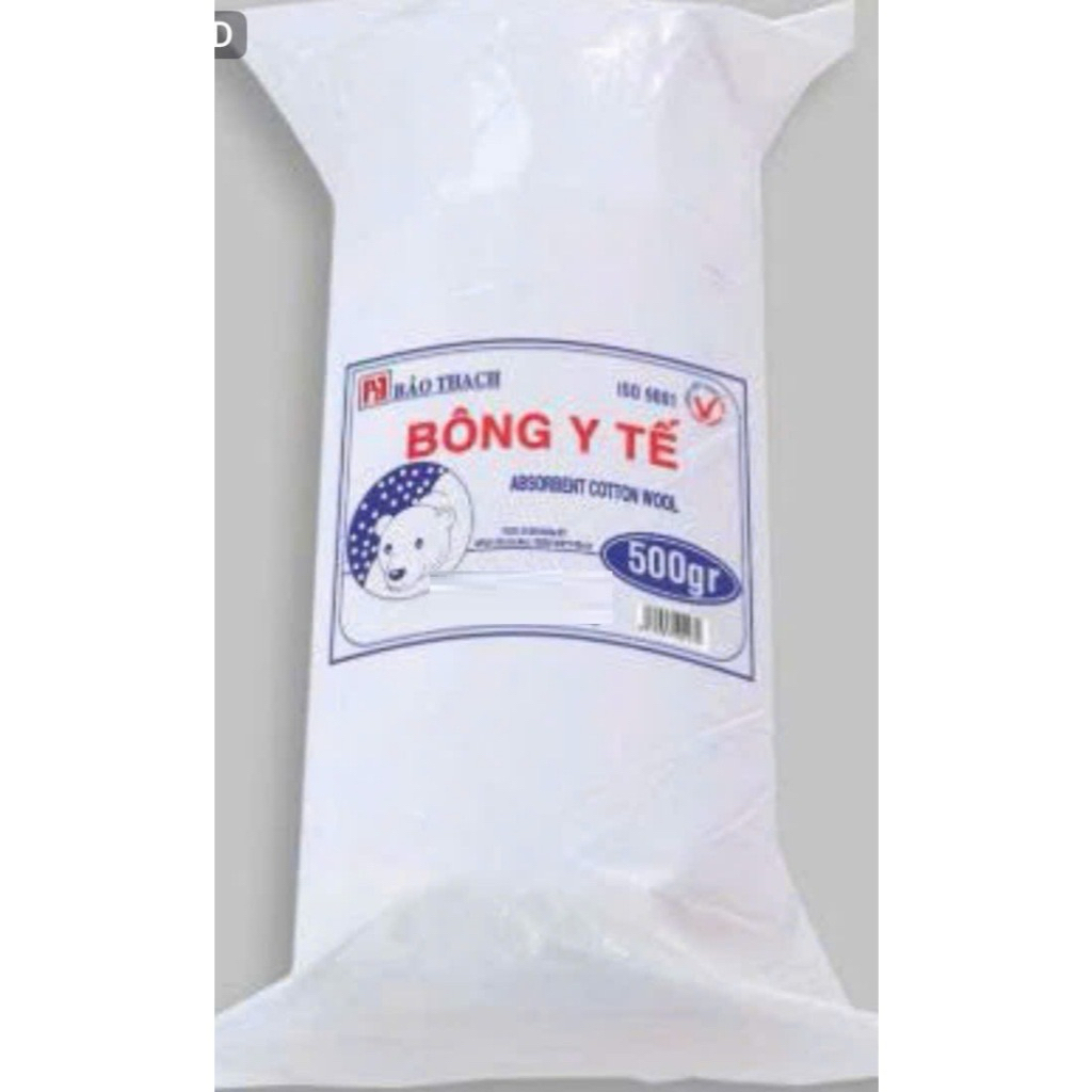 Bông gòn thấm nước y tế Bảo Thạch,1kg/ 500g. Gòn thấm nước Bảo Thạch mền mại,thấm hút cao
