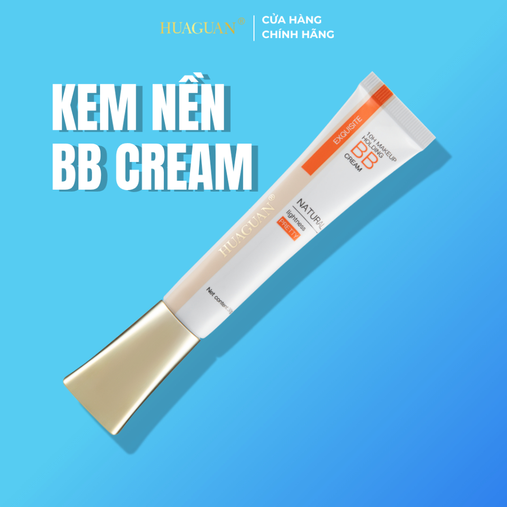 Kem Nền 10H Huaguan, che khuyết điểm, chống nắng và dưỡng ẩm 30g 10H - BB Cream
