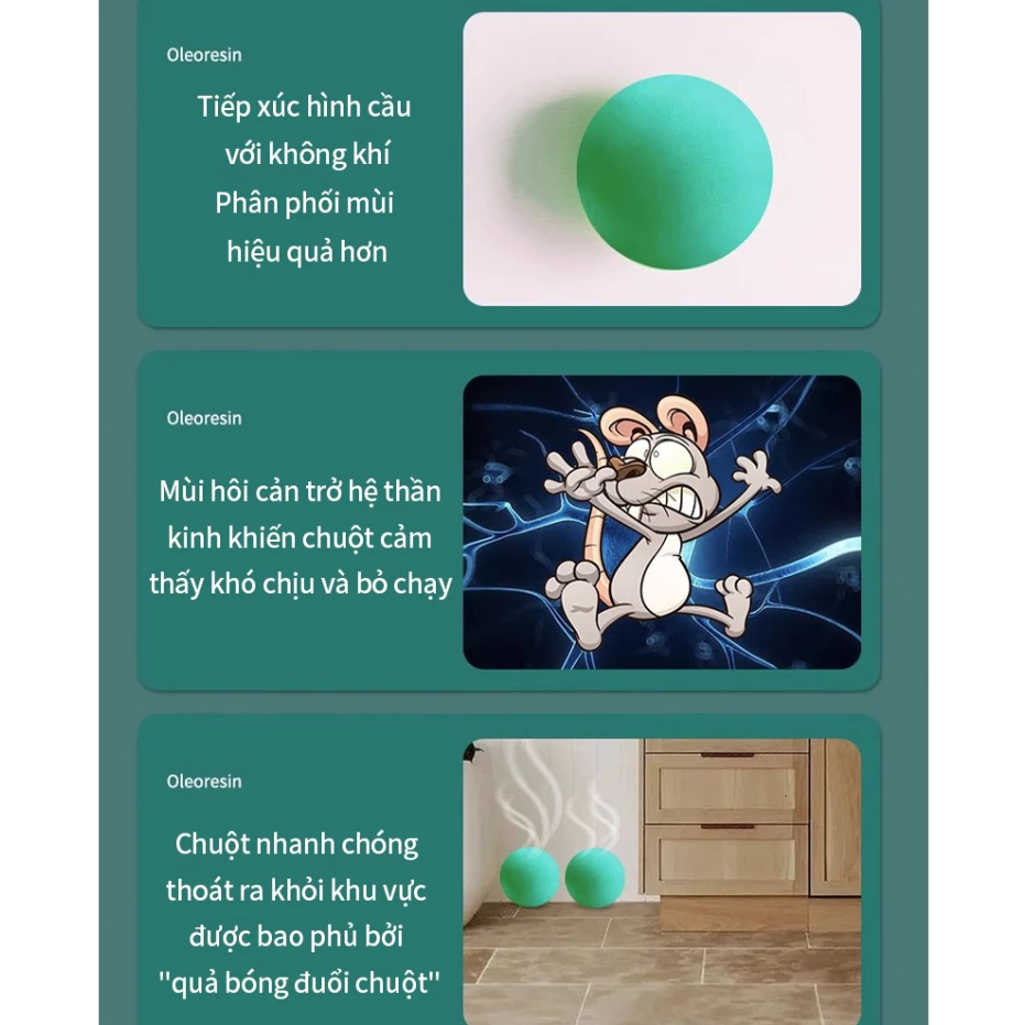 Viên Đuổi Chuột MẠNH NHẤT - Hiệu Quả 365 Ngày, Không Độc Viên long não đuổi chuột 100% thiên nhiên an toàn-gói 10 viên