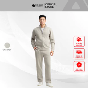 Bộ nỉ nam khóa kéo Phan Nguyễn, chất liệu cao cấp, mềm mịn, giữ ấm tốt, form regular fit BNP.017