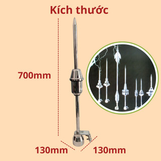 [Chính hãng] Kim thu sét Liva LAP-CX040T bán kính bảo vệ 62m-Hiện đại,phát xạ sớm phóng tia tiên đạo