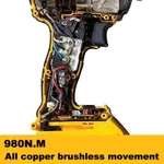 【Miễn phí 2 pin】Cờ búa tác động Dewalt 20v Máy Siết Bulong không dây không chổi than chính hãng — ảnh 6