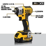 【Miễn phí 2 pin】Cờ búa tác động Dewalt 20v Máy Siết Bulong không dây không chổi than chính hãng — ảnh 2