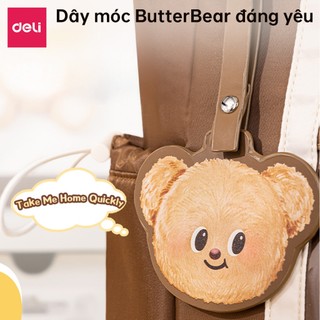 Túi Xách Nữ Tote ButterBear x Deli Túi Học Thêm Đa Năng Gấu Bơ Màu Nâu/Trắng Cỡ Lớn Đựng Vừa A4 Phong Cách Hàn Quốc