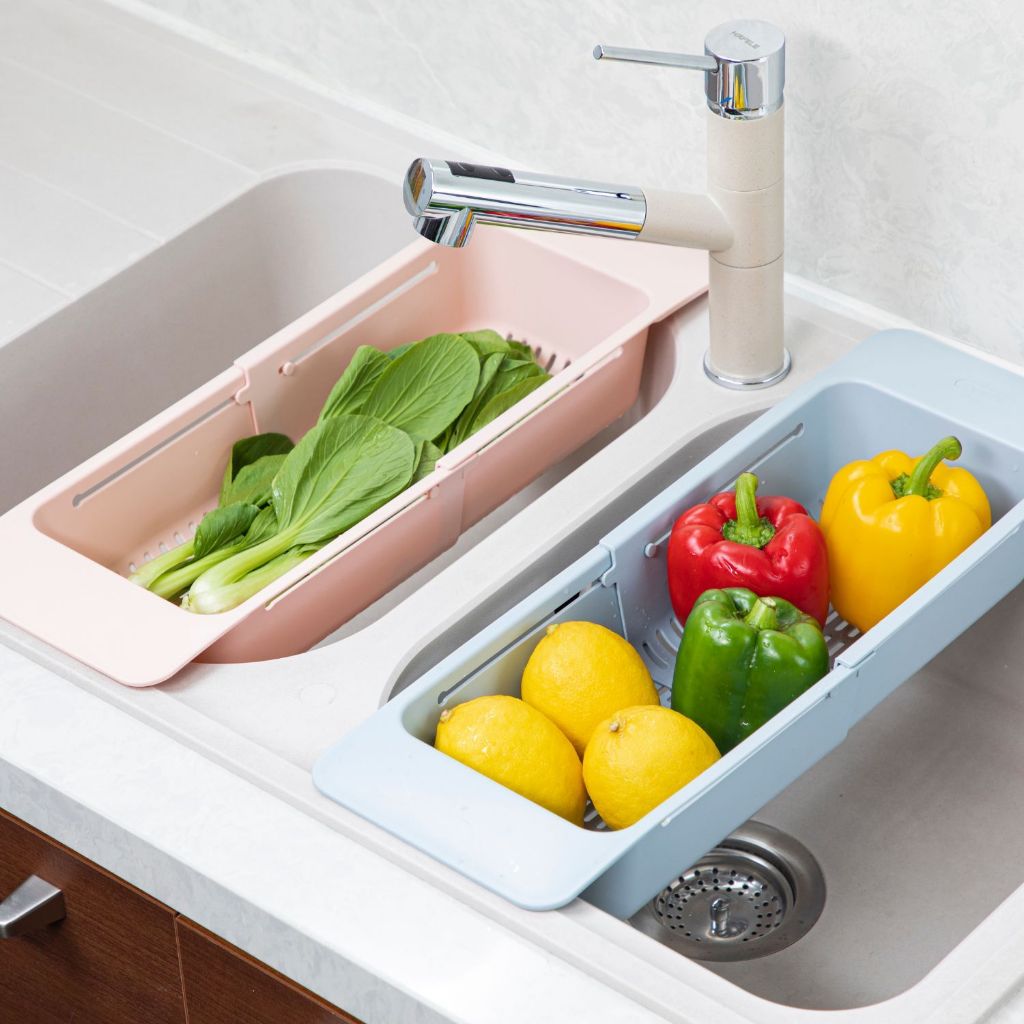 Khay đa năng ĐỂ BỒN RỬA CHÉN YOKO INOCHI, đựng thực phẩm, gác bồn rửa bát rút gọn, tiện lợi