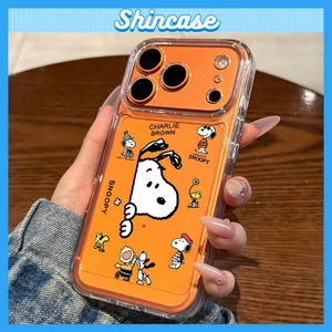 Ốp Lưng iPhone Snoopy Viền Thẳng Trong Suốt, Bảo Vệ Camera - iP 7/8/X/XS/11/12/13/14/15/16/17/Plus/Pro/Max/Air