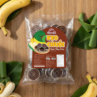 Kẹo Chuối Tươi - Bánh Tráng Hạt Điều - Đậu Phộng Thương Hiệu Cô Hai Tỏ