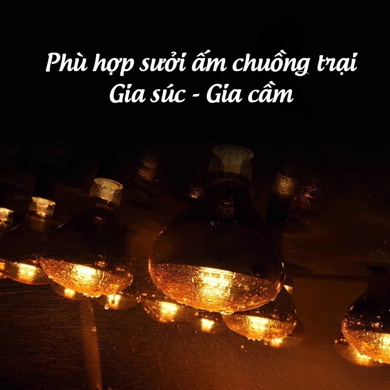 Bóng đèn sưởi công suất cao 275W, bóng sưởi nhà tắm thay thế cực dễ dàng, chống nước tuyệt đối