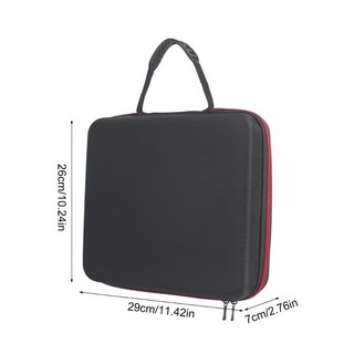 Hộp Đựng Micro 4 Ngăn Siêu Bền – Chống Sốc, Chống Nước, Vải EVA Cao Cấp – Có Quai Xách & Khoá Kéo