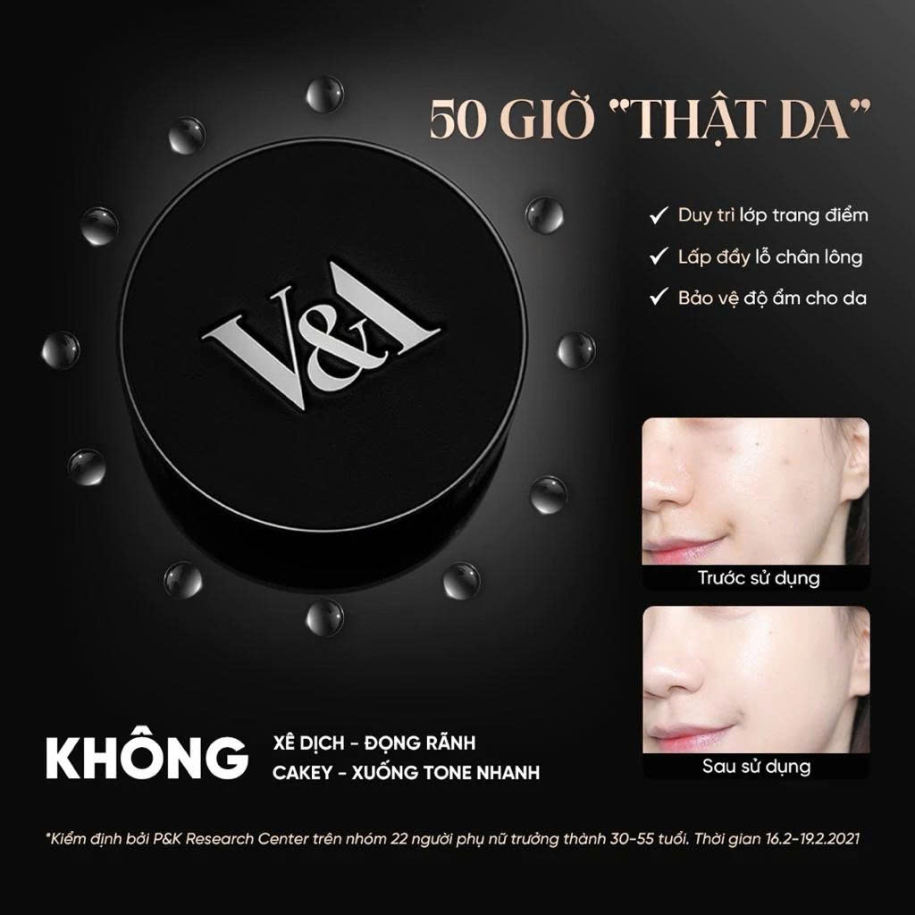 Cushion V&A Che Phủ Hoàn Hảo, Lâu Trôi , Tự Nhiên 15g | NHÍM HOUSE