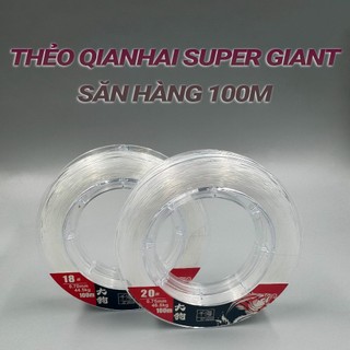 Thẻo Qianhai Super Giant – Dẻo Dai Săn Hàng, Tải Lực Tối Đa 46.5kg, Cuộn 100m, Size 6–20