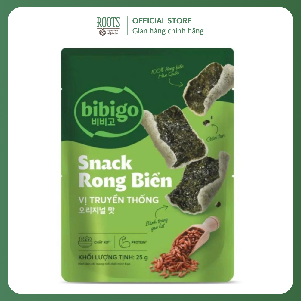 (Ship hỏa tốc) BIBIGO - Snack Rong Biển Vị Truyền Thống, Seaweed Crisps ...