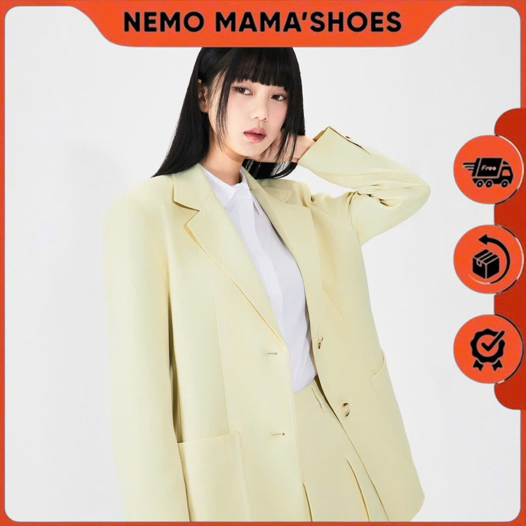 MIXXO BLAZER MÀU VÀNG KEM (Q230507099)