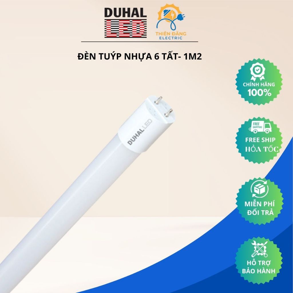 Bóng Đèn Tuýp Led Nhựa 6 tất 10W- 1.2m 20W DUHAL - [KDH120] [KDH1106 ...