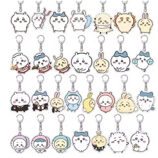 Móc khóa acrylic nhân vật Chiikawa trong anime/manga – Hachiware, Usagi – phụ kiện treo túi, trang trí dễ thương.