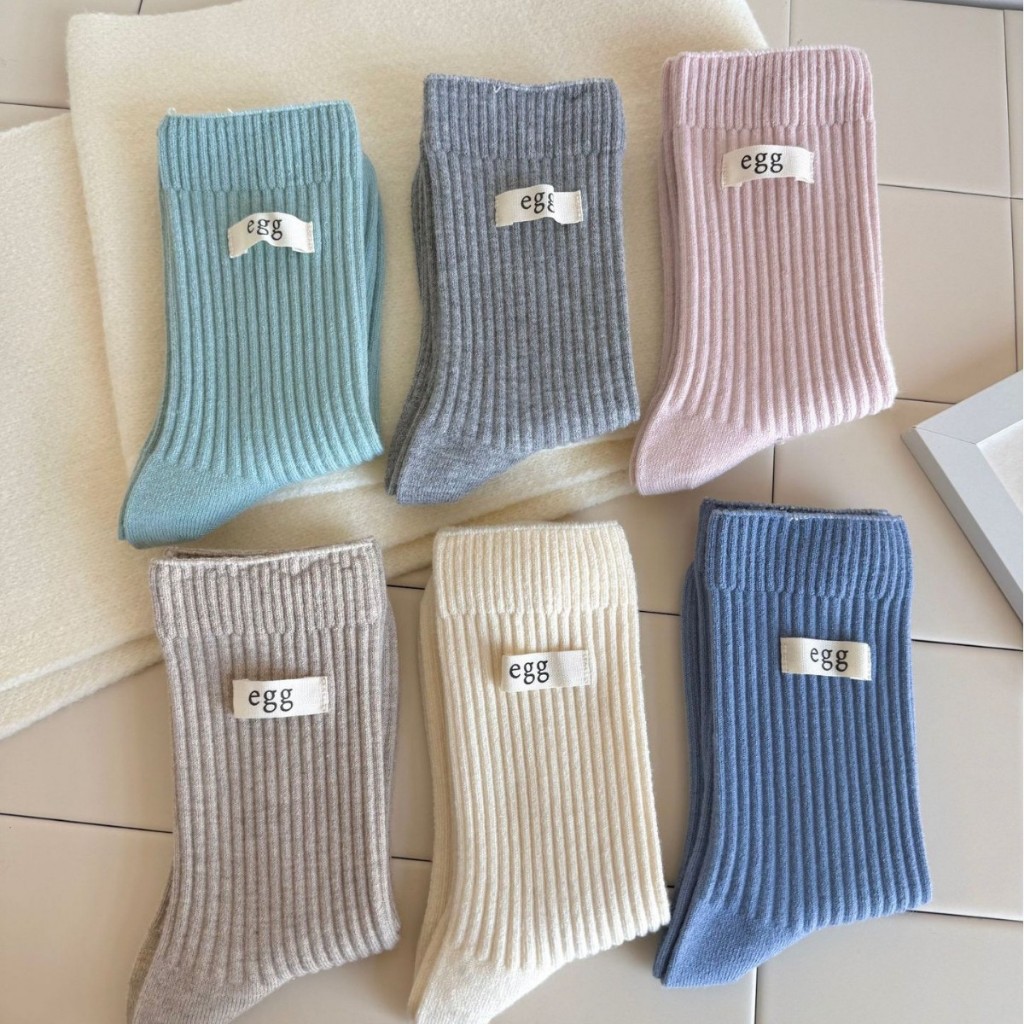 Vớ Tất Nữ chữ EGG cao cổ 6 màu phong cách trẻ trung, năng động.