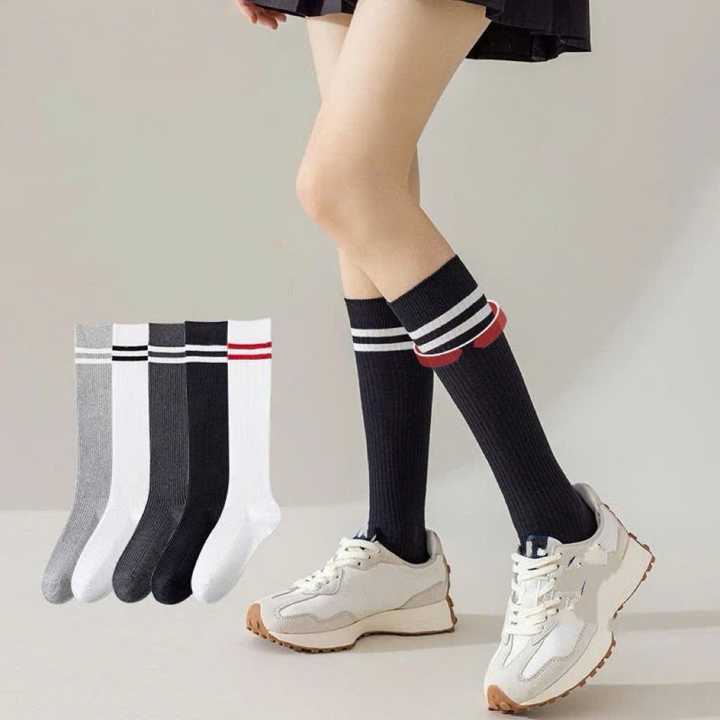 Vớ Tất nữ siêu cao cổ 5 màu chất liệu mềm mại, phong cách dễ thương và xinh xắn