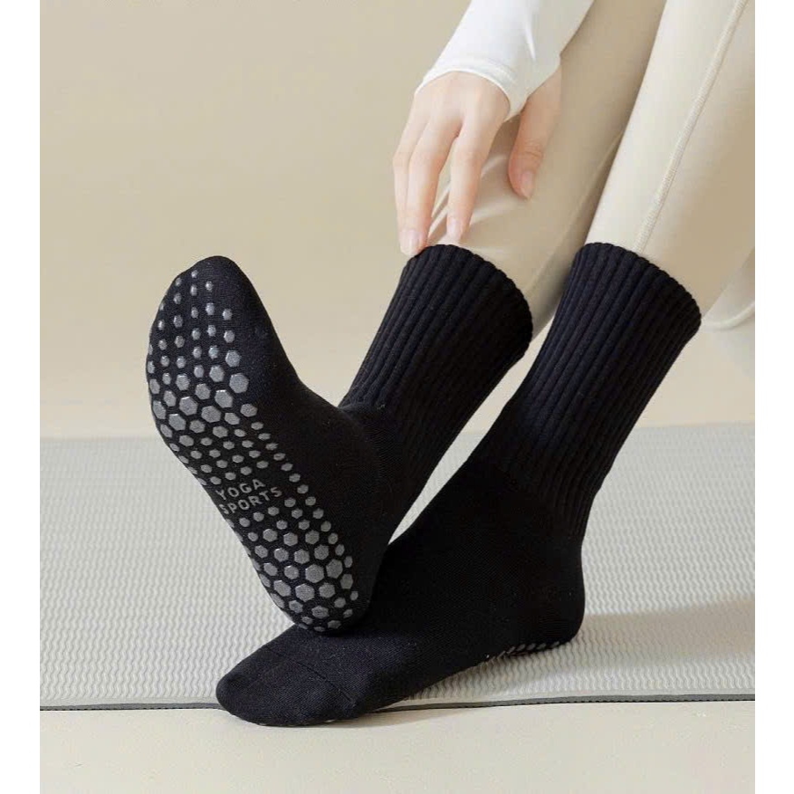 Vớ Tất hỗ trợ tập YOGA chống trượt cao cổ đủ màu phong cách trẻ trung