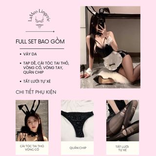 [LaMeo Lingerie] Set váy da Cosplay thỏ đáng yêu - Phong cách hầu gái Nhật Bản quyến rũ