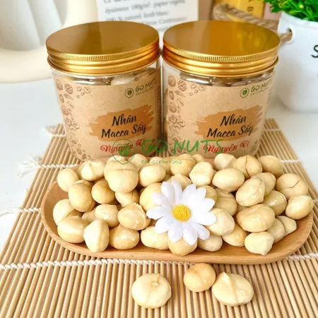 Nhân Macca sấy chín ăn liền đã tách vỏ GO NUTS hộp 250g