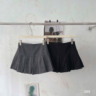 QCL1 #265 Chân váy dạ xếp ly to form ôm gọn siêu xinh