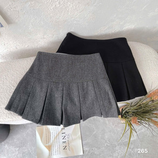 QCL1 #265 Chân váy dạ xếp ly to form ôm gọn siêu xinh