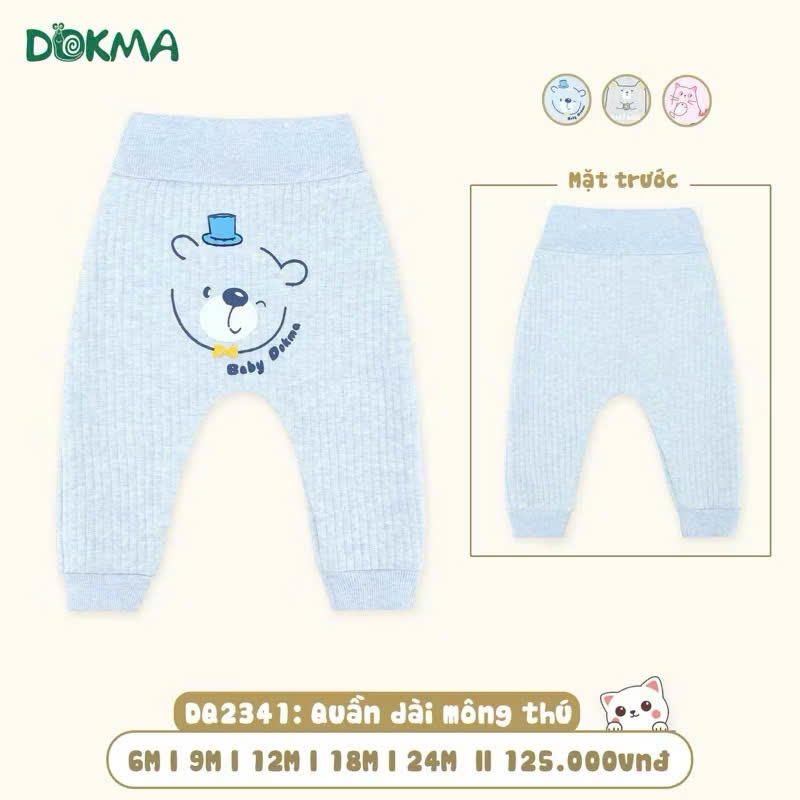 (8-13kg) Quần Dài Bé Trai Mông Thú Bo Gấu Ngộ Nghĩnh Dokma DQ1867 DQ1856 DQ2341