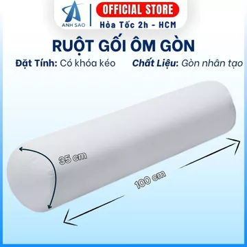 Ruột Gối Ôm Ánh Sao Cao Cấp Bông Gòn Nhân Tạo Ruột Gối Ôm Dài 35x100cm Gối Ôm Êm Hút Chân Không Gối Ôm Ngủ Không Xẹp Lún