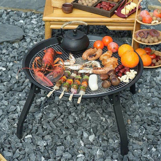 Bếp nướng cỡ lớn 55cm có chân gập gọn siêu tiện lợi