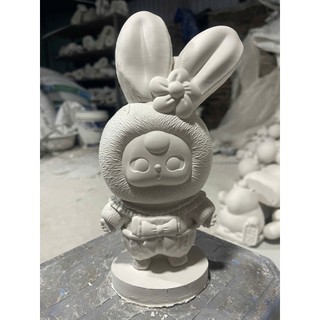 Tượng thạch cao 3D tô màu cho bé gái [tặng dây 6 màu khi mua 2 tượng]