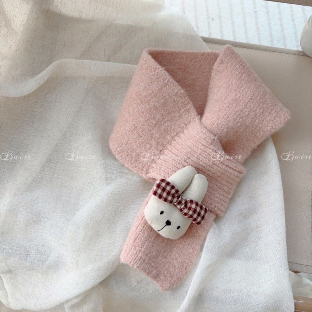 🧣 KHĂN LEN MÙA ĐÔNG CHO BÉ GẮN THÚ DỄ THƯƠNG – CHẤT LEN MỀM MỊN, GIỮ ẤM CỔ HIỆU QUẢ