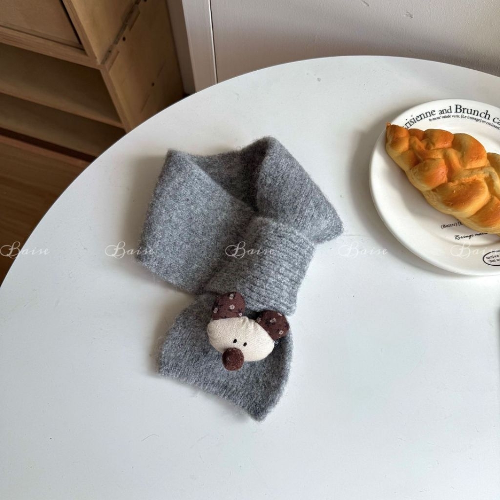 🧣 KHĂN LEN MÙA ĐÔNG CHO BÉ GẮN THÚ DỄ THƯƠNG – CHẤT LEN MỀM MỊN, GIỮ ẤM CỔ HIỆU QUẢ