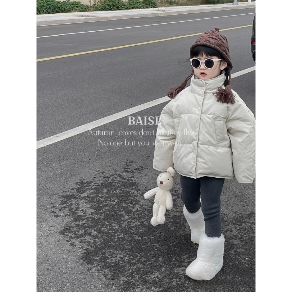 Mũ len trẻ em dệt tay có dây buộc tai tua rua giữ ấm mùa đông phong cách Hàn Quốc cho bé trai bé gái