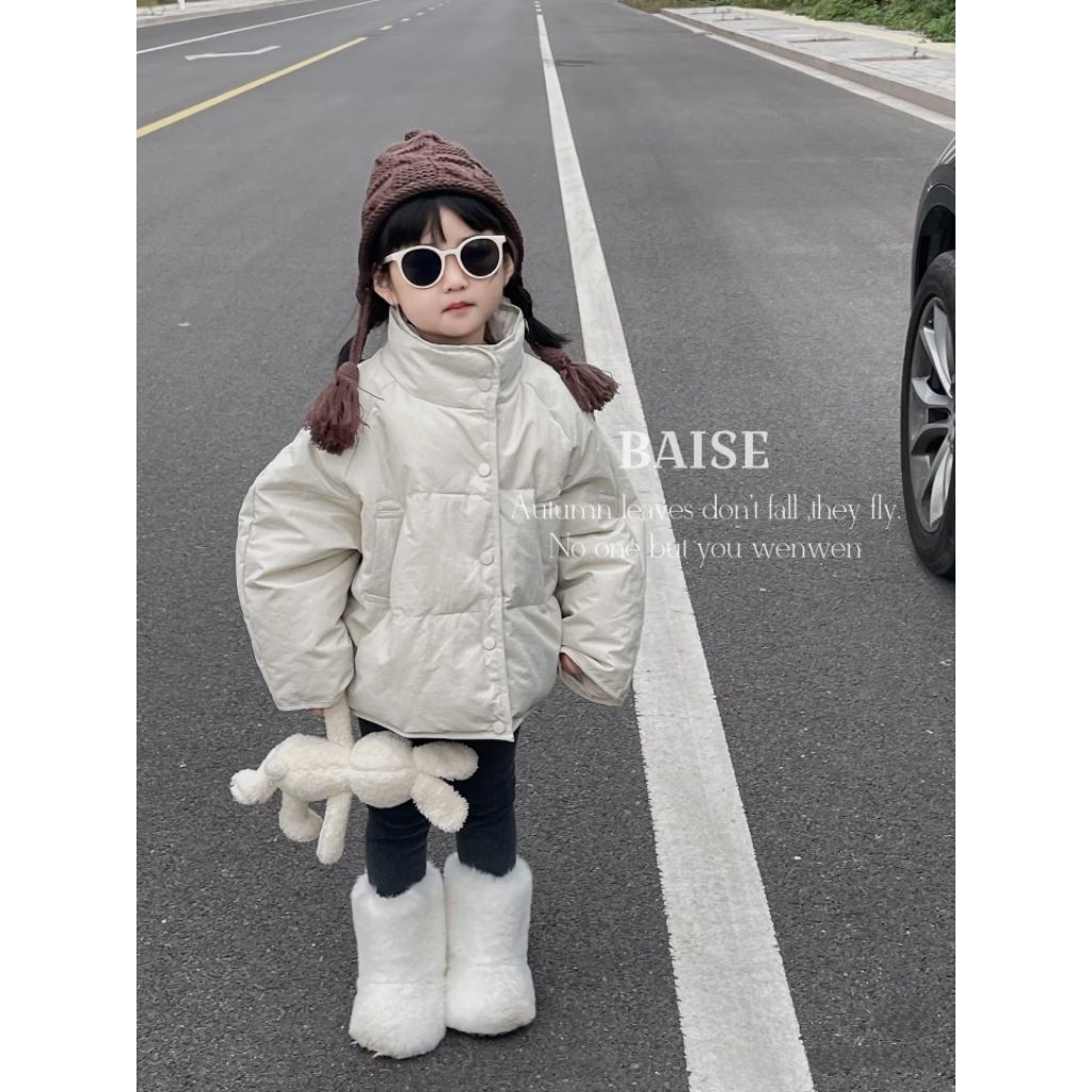 Mũ len trẻ em dệt tay có dây buộc tai tua rua giữ ấm mùa đông phong cách Hàn Quốc cho bé trai bé gái