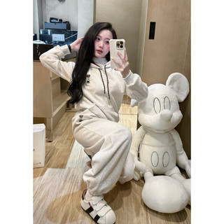 •𝙆𝙞𝙣𝙜𝙨𝙝𝙤𝙥𝙗𝙚𝙖𝙪𝙩𝙮•Set Nỉ Mũ Thêu Gấu Ngực QC