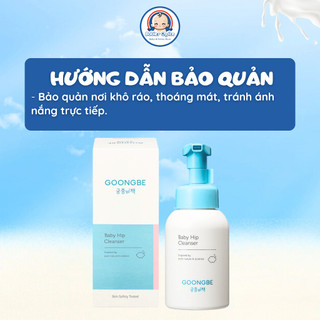 Bọt Rửa Mông Cho Trẻ Sơ Sinh Goongbe Baby Hip Cleanser Làm Sạch Dịu Nhẹ Dưỡng Ẩm Giảm Kích Ứng 300ml